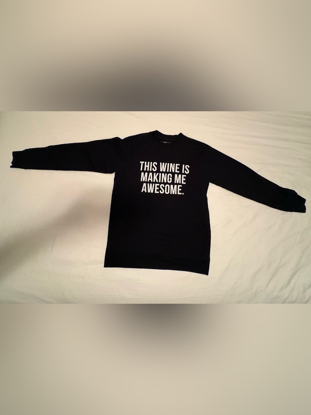 Brunette The Label - "This Wine Is Making Me Awesome" Crewneck S/M